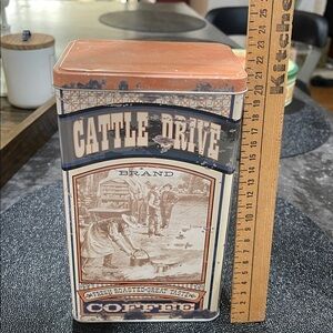 Cattle Drive Coffee Tin